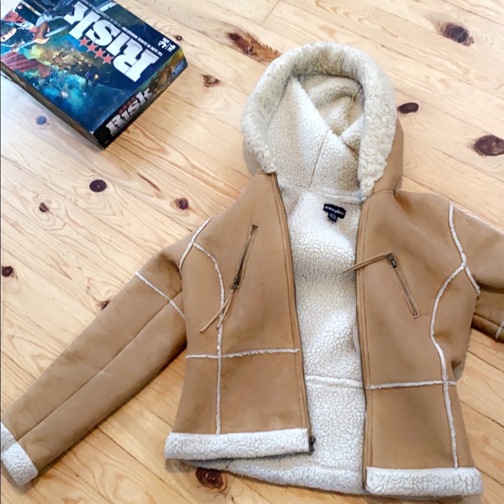 Suede coat (small/medium)